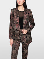 Load image into Gallery viewer, Marc Cain Blazer with floral print in scuba jersey
