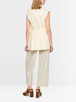 Load image into Gallery viewer, Marc Cain Long linen blend safari vest

