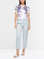 Load image into Gallery viewer, Marc Cain Short-sleeved T-shirt with lily print
