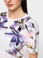Load image into Gallery viewer, Marc Cain Short-sleeved T-shirt with lily print
