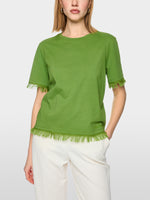 Load image into Gallery viewer, Marc Cain Cotton shirt with fringe
