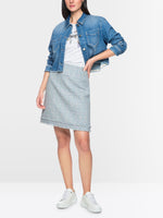 Load image into Gallery viewer, Marc Cain Bouclé mini skirt with fringes
