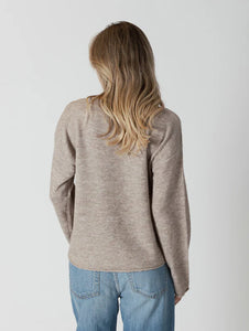 Lyle & Luxe Oat/Flower sweater Aidendaisy