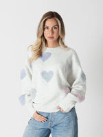 Load image into Gallery viewer, Lyle &amp; Luxe Sweater AjaxSherpa Ice/Pastel
