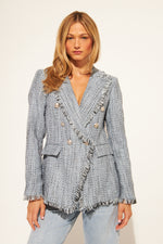 Load image into Gallery viewer, John &amp; Jenn Blazer Andres in Denim Tweed
