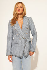 Load image into Gallery viewer, John &amp; Jenn Blazer Andres in Denim Tweed
