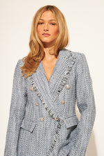 Load image into Gallery viewer, John &amp; Jenn Blazer Andres in Denim Tweed
