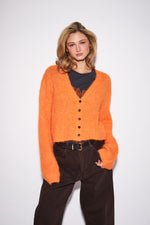 Load image into Gallery viewer, John &amp; Jenn Tangerine Crush Cardigan
