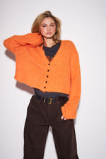Load image into Gallery viewer, John &amp; Jenn Tangerine Crush Cardigan
