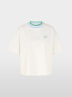 Load image into Gallery viewer, Marc Cain Shirt with heart and striped details
