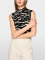 Load image into Gallery viewer, Marc cain sleeve-less top animal print
