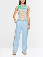 Load image into Gallery viewer, Marc Cain Striped stretch cotton top
