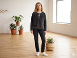 Load image into Gallery viewer, Short Demin Jacket with no collar
