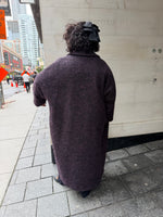 Load image into Gallery viewer, Nierami Long knitted Coat in Purple
