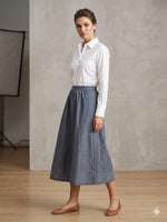 Load image into Gallery viewer, Katharina Hovman Aline Skirt in Denim
