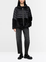 Load image into Gallery viewer, Marc Cain Quilted jacket with faux fur
