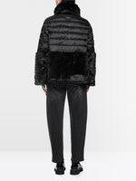 Load image into Gallery viewer, Marc Cain Quilted jacket with faux fur
