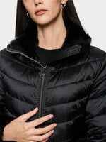 Load image into Gallery viewer, Marc Cain Quilted jacket with faux fur

