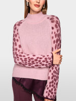 Load image into Gallery viewer, Marc Cain Pink Sweater with Printed Sleeve
