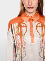 Load image into Gallery viewer, Marc Cain Silk blend blouse-style shirt
