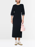 Load image into Gallery viewer, Marc Cain A-line dress with ribbed details

