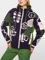 Load image into Gallery viewer, Marc Cain Sporty cardigan with floral pattern
