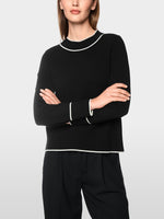 Load image into Gallery viewer, Marc cain Knitted sweater with contrasting trim
