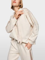 Load image into Gallery viewer, Marc Cain Oversized sweatshirt with hotfix stones
