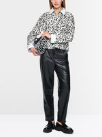 Load image into Gallery viewer, Marc Cain Cotton blouse with leopard print
