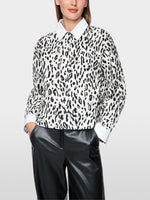 Load image into Gallery viewer, Marc Cain Cotton blouse with leopard print
