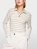 Load image into Gallery viewer, Marc Cain Polo shirt with lurex glow
