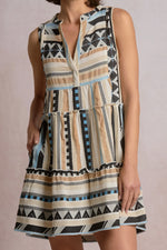 Load image into Gallery viewer, Cotton V-Neck Dress

