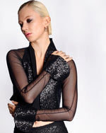 Load image into Gallery viewer, Marie Saint Pierre Bolero Jacket with Crystal Crystaline

