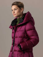 Load image into Gallery viewer, Creenstone Shaped Down Coat Magenta
