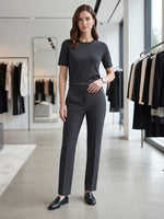 Load image into Gallery viewer, Tonet Grey Trouser with silver trim on pocket
