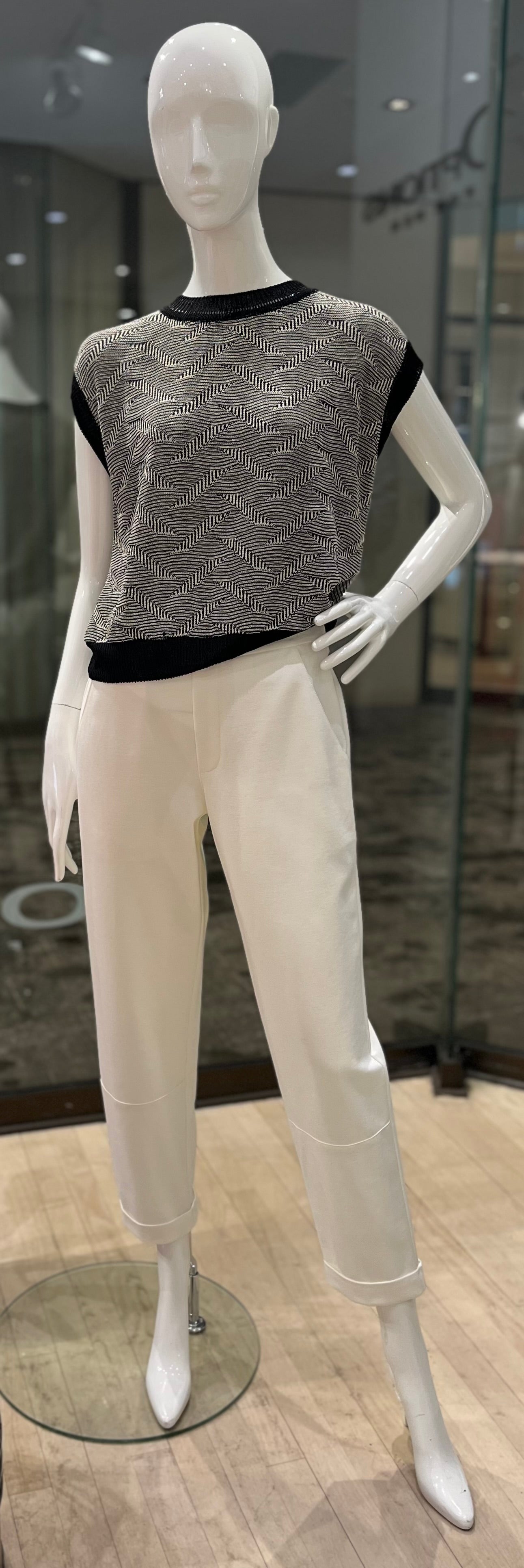 Sarah Pacini Pant Off White