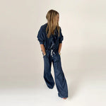 Load image into Gallery viewer, Kerri Rosenthal Palazzo Denim Pant
