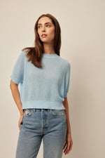 Load image into Gallery viewer, Line Short Sleeve Sweater Emersyn
