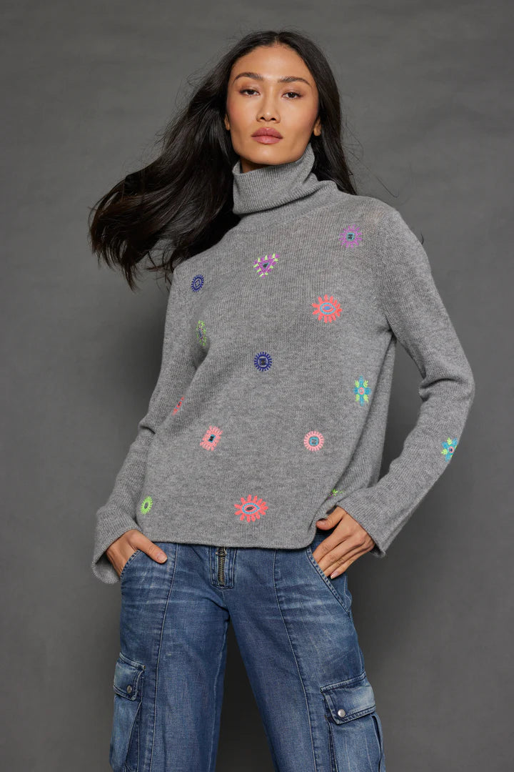 Lisa Todd Sweater Lucky Charm in Winter White