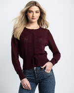 Load image into Gallery viewer, Lisa Todd cardigan wine
