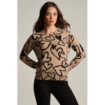 Load image into Gallery viewer, Lisa Todd Cashmere Sweater Crazy Love in Biscu
