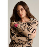 Load image into Gallery viewer, Lisa Todd Cashmere Sweater Crazy Love in Biscu
