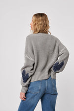 Load image into Gallery viewer, John &amp; Jenn Graphite Love Sweater
