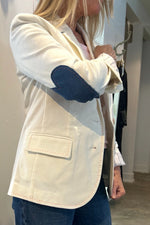 Load image into Gallery viewer, Kerri Rosenthal White Summer Blazer
