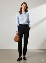 Load image into Gallery viewer, Repeat Loose Fit Silk Shirt with Side Slits
