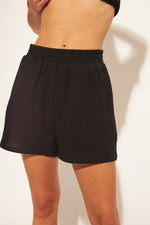 Load image into Gallery viewer, John &amp; Jenn Black Cotton shorts
