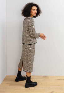 Maria Bellentani Diagonal pattern skirt Perla