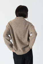 Load image into Gallery viewer, Lyla &amp; Luxe Driftwood MockNeck Sweater W/buttons
