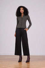 Load image into Gallery viewer, Avenue Montaigne Flannel Plaid Pant Sleek
