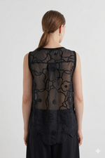 Load image into Gallery viewer, Meimeij sleeveless top with lace
